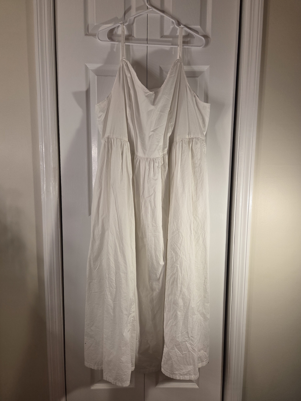 Old Navy White Spaghetti-Strap Maxi Dress